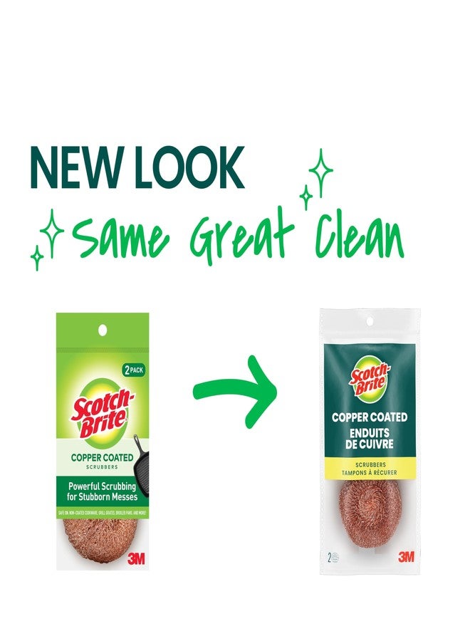 Scotch Brite Scotch-Brite Copper Coated Scrubbing Scour Pads, 48 Scouring Scrubber Pads - Image 2