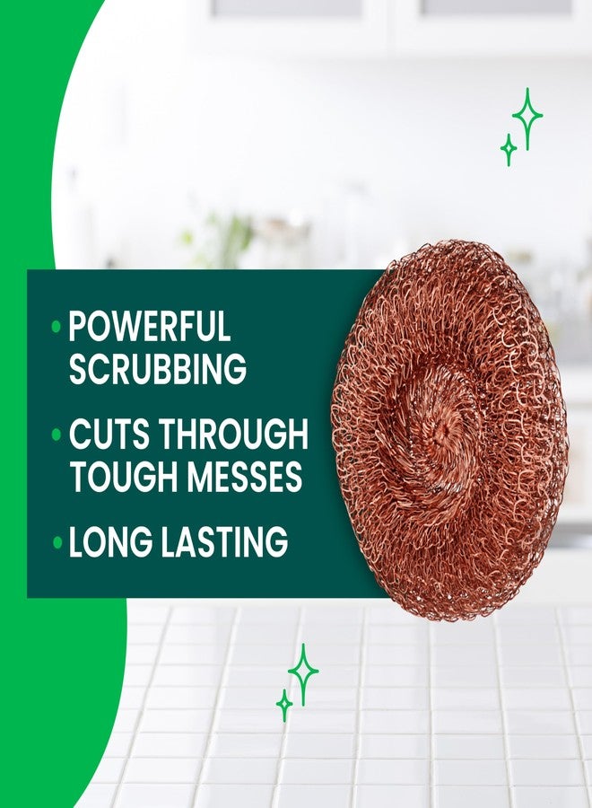 Scotch Brite Scotch-Brite Copper Coated Scrubbing Scour Pads, 48 Scouring Scrubber Pads - Image 3