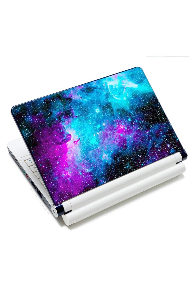 HAPLIVES Laptop Skin Vinyl Sticker Decal, 12" 13" 13.3" 14" 15" 15.4" 15.6 inch Laptop Skin Sticker Cover Art Decal Protector Fits HP Dell Lenovo Compaq Apple Asus Acer (Galaxy) - Image 1