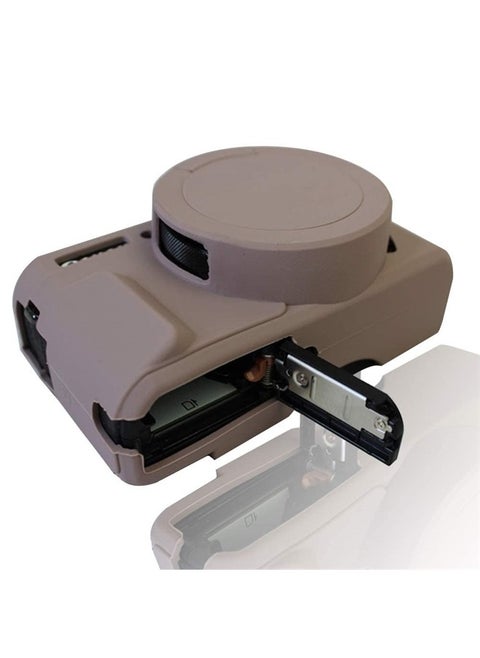 Case for G7X Mark II G7X Removable Lens Cover, Silicone Cover Rubber Soft Camera Case for Canon PowerShot G7X II G7X (Lightgrey)