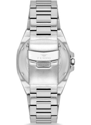 FERRO Quartz Steel Gray Green Dial Functions Active 42 mm Men's Wristwatch  - Image 3