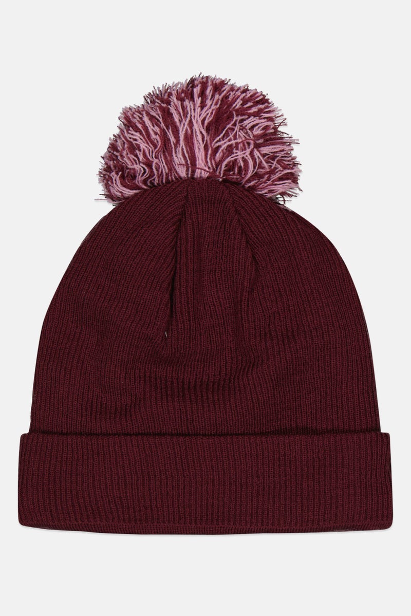 Champion Women Brand Logo Beanie, Maroon - Image 2