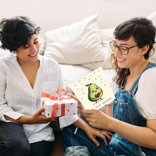 Cheerin Happy Birthday Card for Him or Her - Funny Avocado Birthday Card - Hilarious Gag Gift for Men Women Girlfriend Boyfriend Husband Wife - Image 5