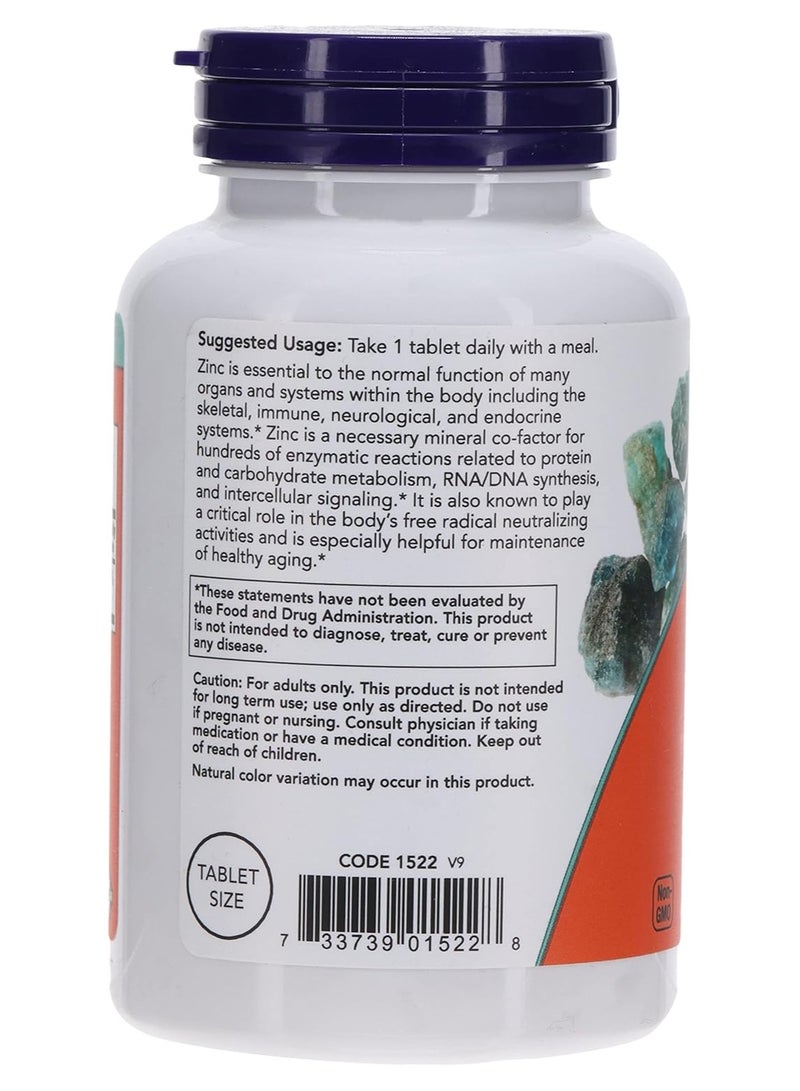 now Zinc 50 mg, Immune Support 250 Tablets - Image 2