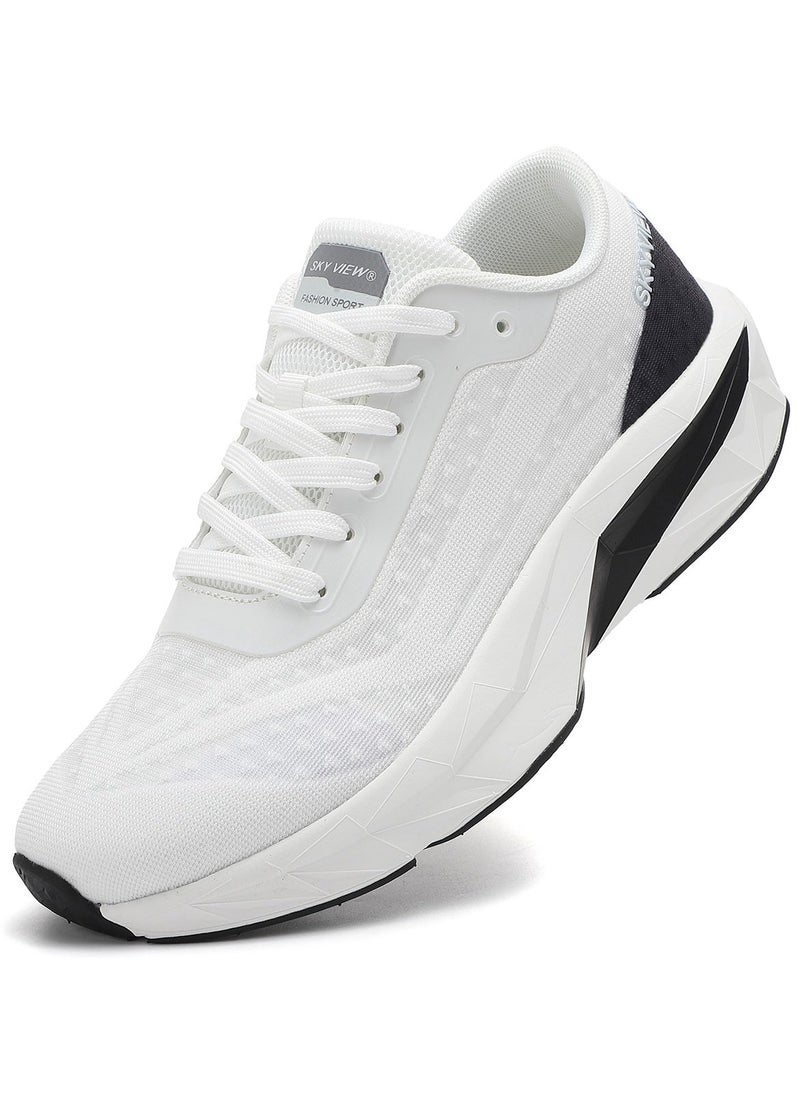 Sky View Athlesiure Men's Running Shoes Walking Tennis Platform Shoes For Men Active Athletic Gym Workout Jogging Comfortable Cushioning Sneakers With Anti-slip Sole  - Image 4