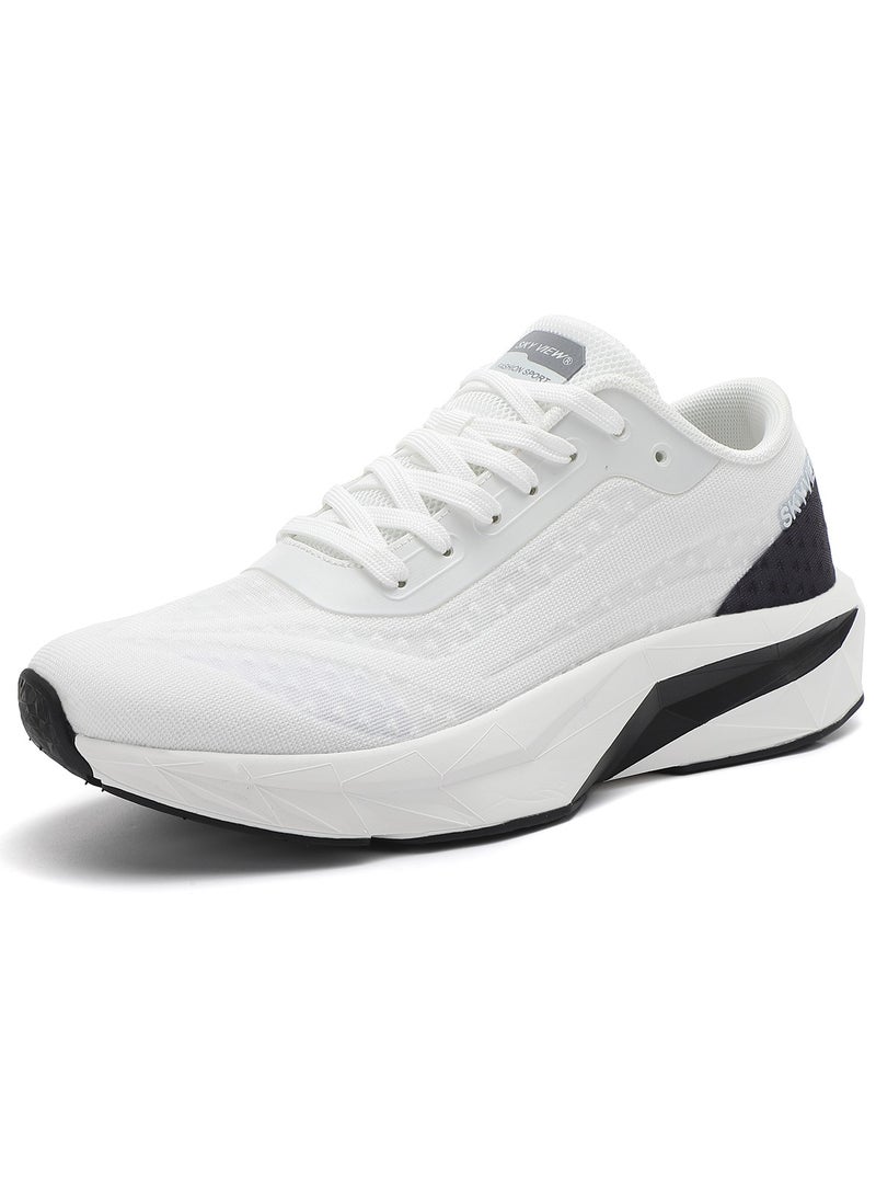 Sky View Athlesiure Men's Running Shoes Walking Tennis Platform Shoes For Men Active Athletic Gym Workout Jogging Comfortable Cushioning Sneakers With Anti-slip Sole  - Image 1