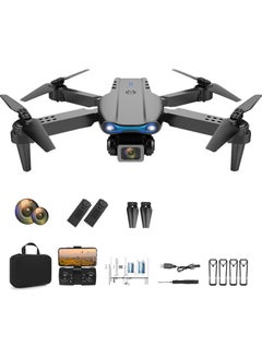 E99 PRO Drone with 4K HD Dual Camera, Foldable Design, Obstacle Avoidance, Height Keep Mode, Remote Control, Storage Case