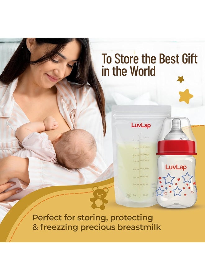 Luvlap Baby Breast Milk Storage Bags, BPA Free Disposable Milk Freezer Bags for Breast Feeding (Pack of 25 Bags) - Image 2