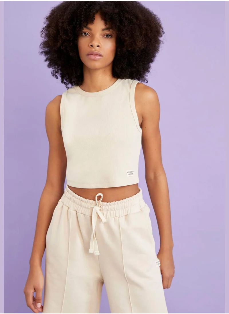 DeFacto Regular Fit Strappy Crop Top