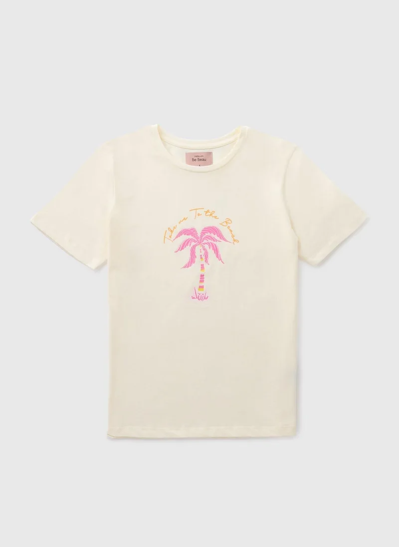 Matalan Cream Miami Pyjama Top