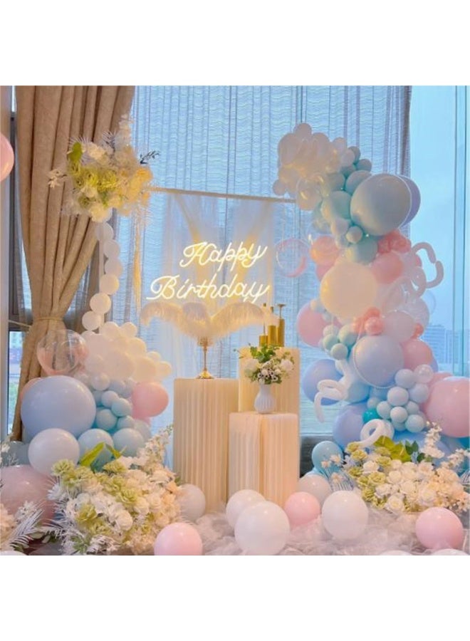 3-5Pack Cylinder Stands for Party, Round Cake Pedestal Stands Foldable Buffet Food Risers White Cardboard Cylinder Stands with Acrylic Plates Centerpiece Cake Pedestal Stand for Birthday Wedding Table - Image 5