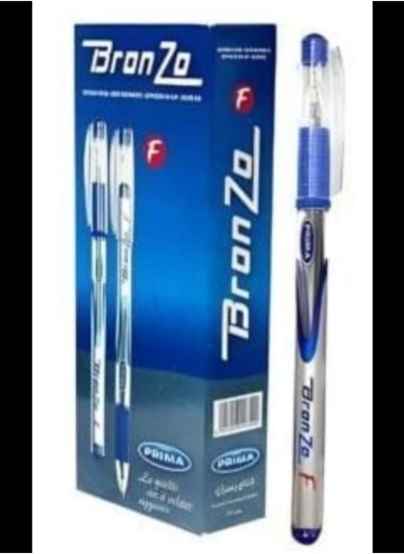 PRIMA Prima Bronzo Ballpoint Pen Set / 10 Pens - Blue 