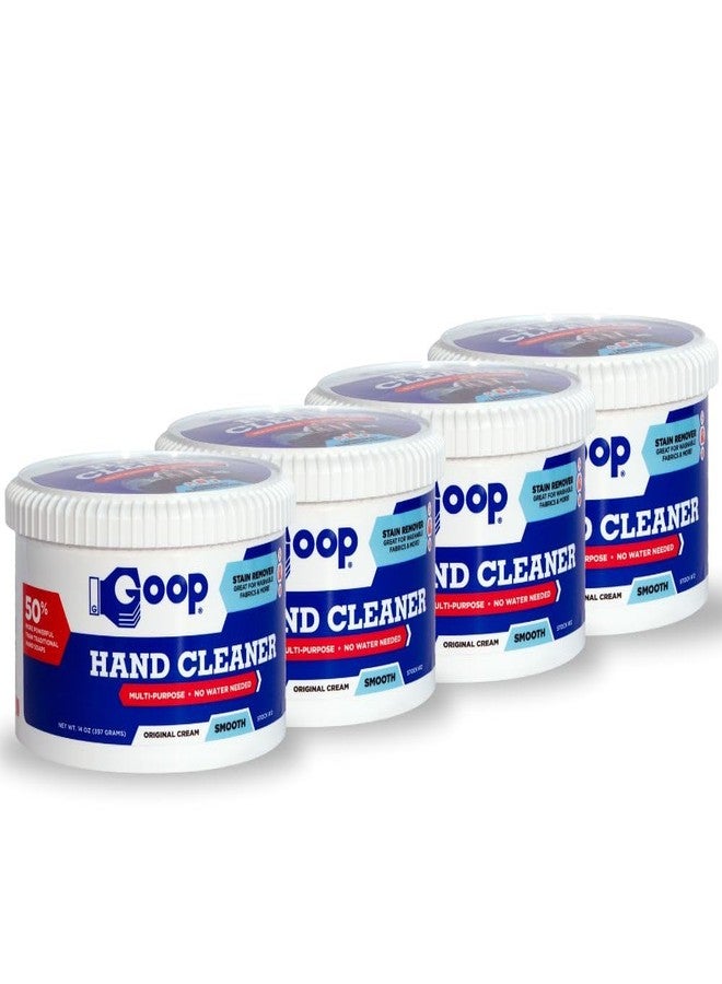 GOOP Original Multi-Purpose Waterless Hand Cleaner and Stain Remover - 14 oz Can (Pack of 4) - Image 1