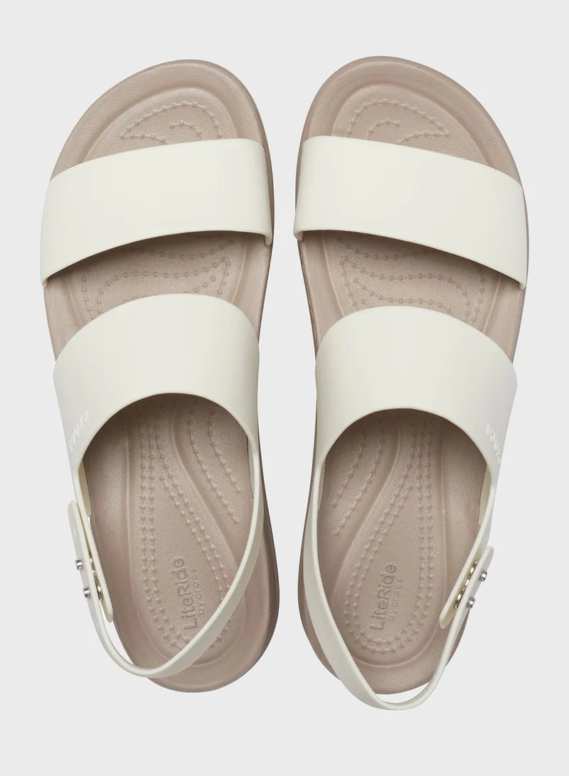 crocs Brooklyn Double Strap Wedge Sandals