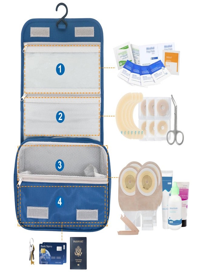 KONWEDA Ostomy Colostomy Travel Bag, Hanging Organizer Bag for Ostomy Supplies - Image 3