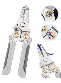Generic Multifunction Wire Stripper, 6 in 1 Special Wire Stripper Tool for Electrician, Stainless Steel Wire Stripper, Multifunction Wire Pliers for Stripping Cutting Electric Cable Stripper Crimping  - Image 1