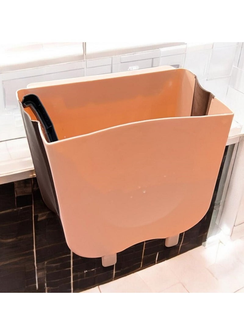 Generic - Foldable kitchen wastebasket hanging design suitable for living room, bathroom and bedroom - Image 1