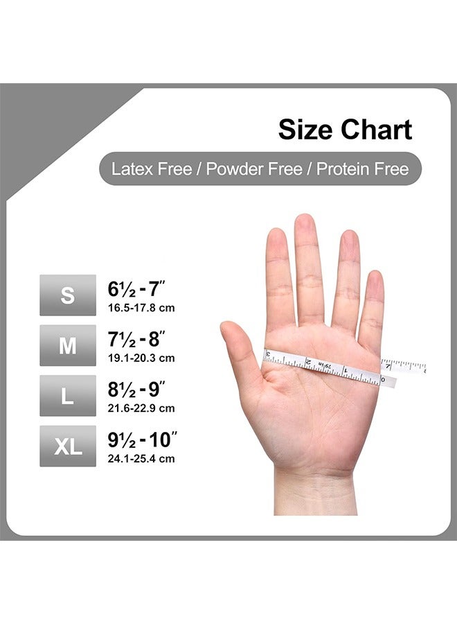 general Disposable Gloves S, Food Safe，Latex-Free and Powder-Free Clear Vinyl Gloves for Cooking, Food Prep, Household Cleaning, Exam| Medium,100 Counts - Image 4