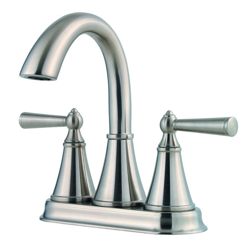 Pfister LG48-GL0K Saxton 2-Handle 4" Centerset Bathroom Faucet in Brushed Nickel, 1.2gpm - Image 1