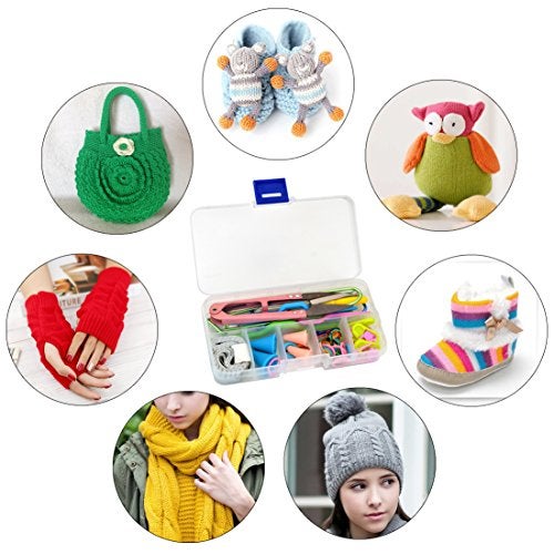Dxhycc New Basic Knitting Tools Accessories Supplies with Case Knit Kit Lots - Image 5