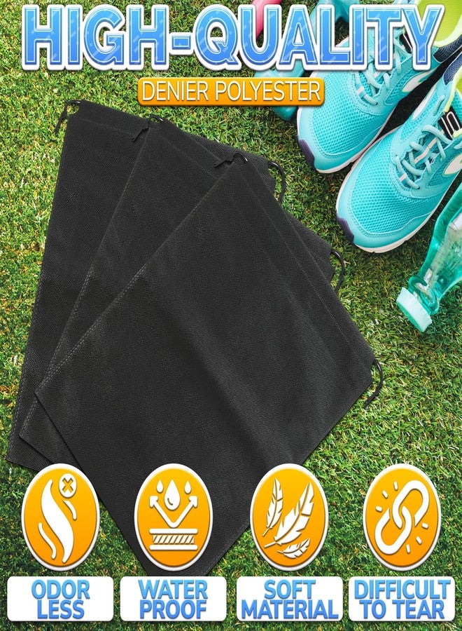 LAGARTO 10 Pcs Travel Shoe Bags for Packing in Suitcase - 15.75” x 11.80” Lightweight Breathable Drawstring Shoe Bags for Storage - Dust-Proof Organizer for Sneakers, Heels, Sandals, Gym and Dance Shoes - Image 3