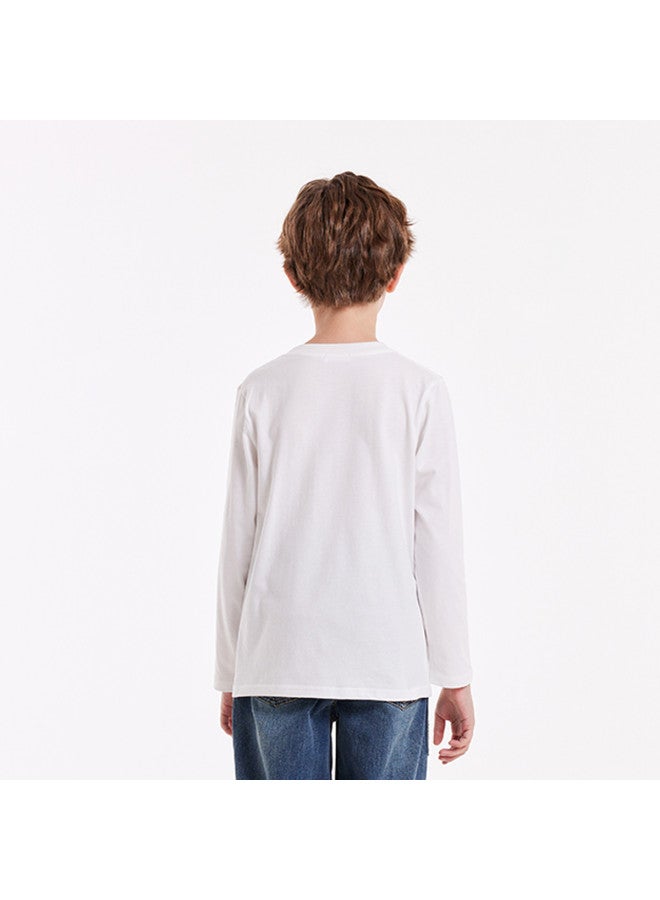 Badibadi 25 Years Spring And Autumn New Boys' T-shirt, Round Neck Long Sleeve, Printed, Skin-friendly And Comfortable - Image 5