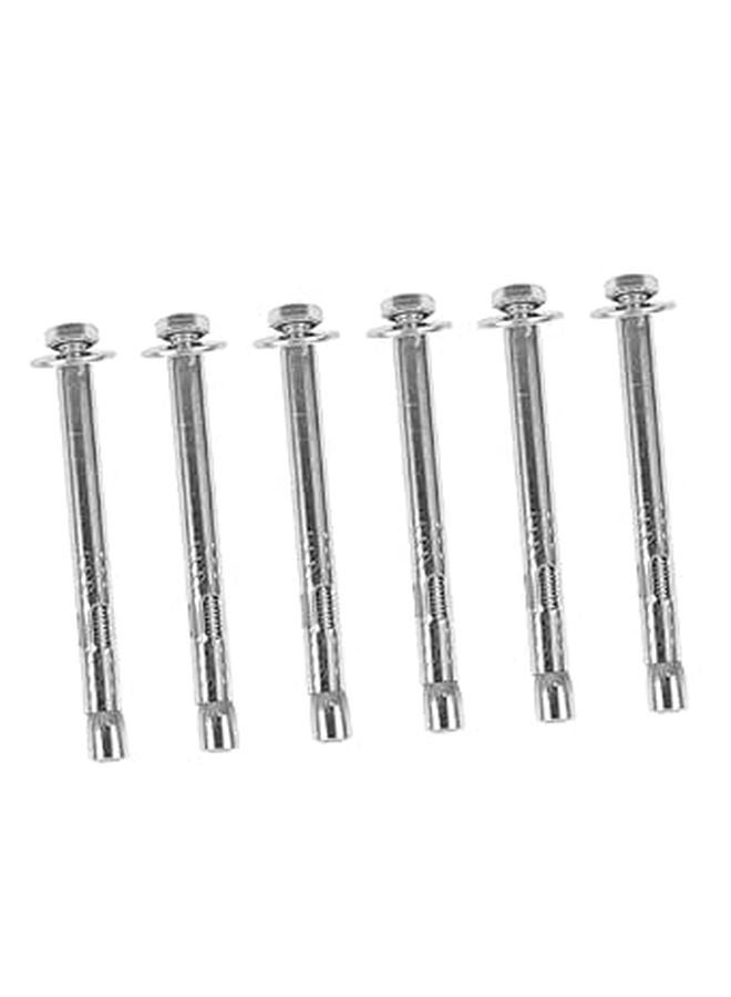 12Pcs Fully Threaded Stainless Steel Expansion Anchor Bolts M6 x 50mm - Image 1