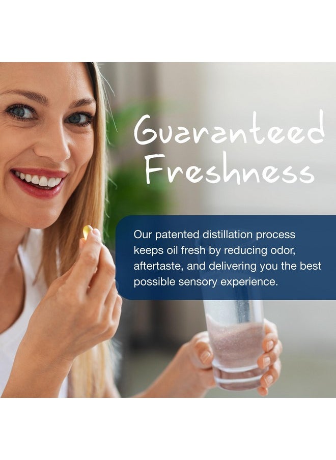 وايليز فاينست زيت السمك البري الألاسكي من Wiley's Finest Prenatal DHA - 720mg EPA وDHA Omega-3s للنساء الحوامل والأمهات المرضعات - 60 كبسولة هلامية (30 جرعة فيتامين ما قبل الولادة)  - Image 5