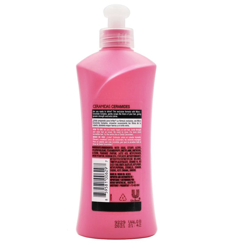 Sedal Co-Creations Ceramidas Leave In Hair Moisturizing Conditioner, 2-Pack, 10.14 Fl Oz, Bottles - Image 5