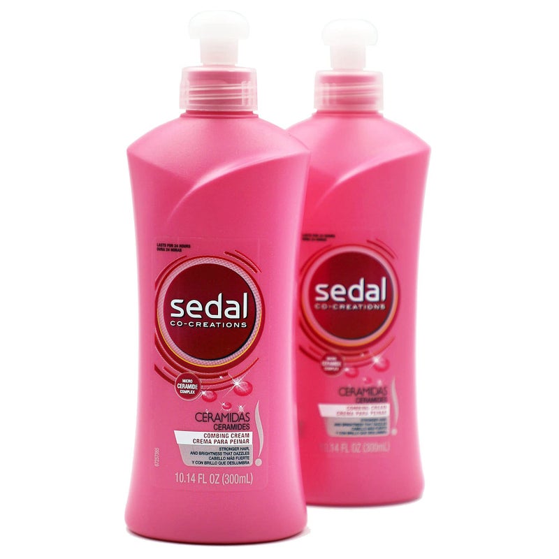 Sedal Co-Creations Ceramidas Leave In Hair Moisturizing Conditioner, 2-Pack, 10.14 Fl Oz, Bottles - Image 1