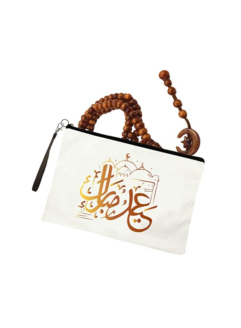 PRINTSHOP4ME Eid Mubarak Printed Cosmetic Bag Design 3 
