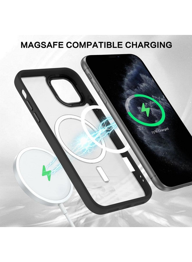 BENTOBEN for iPhone 11 Pro Case 2019 [Compatible with Magsafe] Translucent Matte Magnetic Phone Case iPhone 11 Pro 5.8" Slim Thin Shockproof Bumper Women Men Protective Cases Cover, Black - Image 3