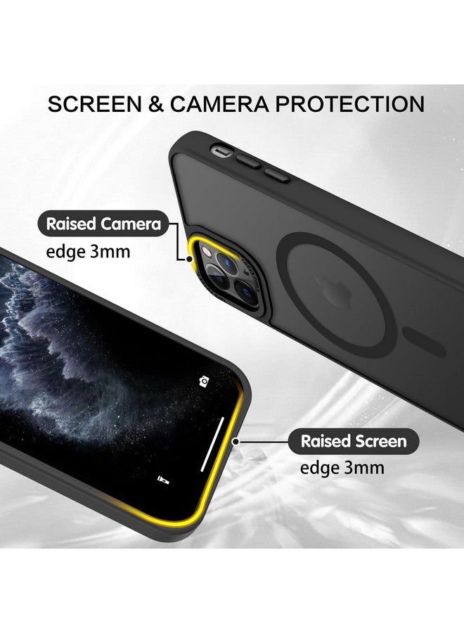 BENTOBEN for iPhone 11 Pro Case 2019 [Compatible with Magsafe] Translucent Matte Magnetic Phone Case iPhone 11 Pro 5.8" Slim Thin Shockproof Bumper Women Men Protective Cases Cover, Black - Image 4
