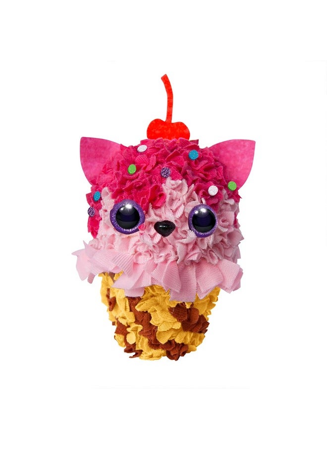 The Orb Factory - Orb Factory Plushcraft™ 3D Ice Cream Cat - Image 1