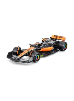 Bburago F1 McLAREN MCL60 2023 BRITISH GP - Formula 1 - LANDO NORRIS 4 - Scale 1:43 12 cm - BBurago 38087, Orange Black  - Image 1