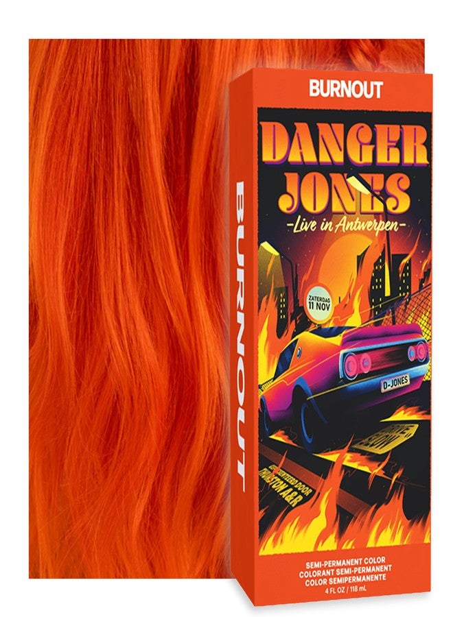 Danger Jones صبغة شعر شبه دائمة من دانجر جونز (لون برتقالي محروق) - Image 1