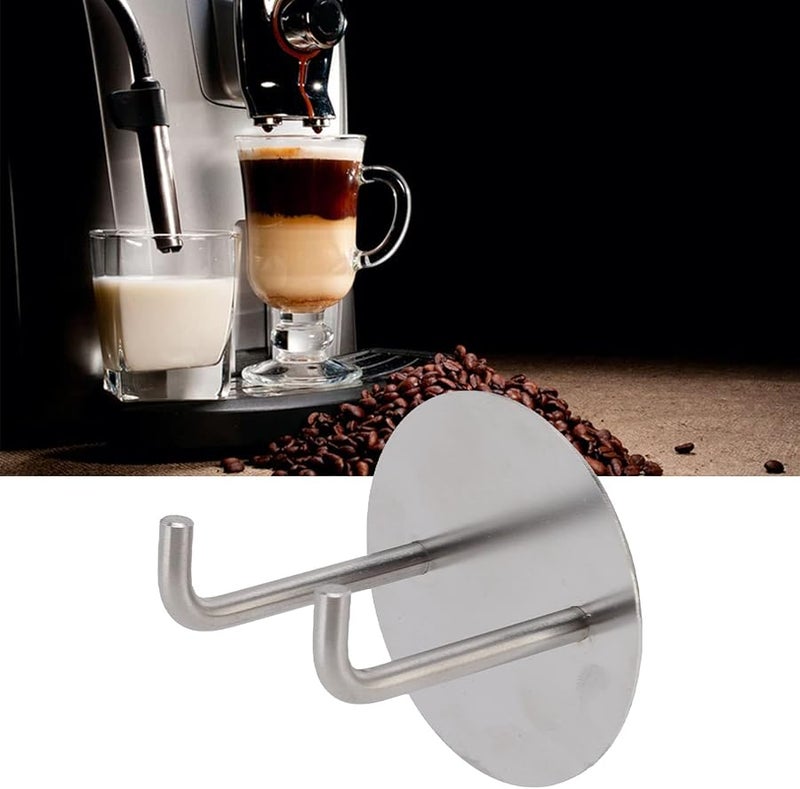 Stainless Steel Self Adhesive Coffee Portafilter Rack Wall Stand for Kitchen - Image 2