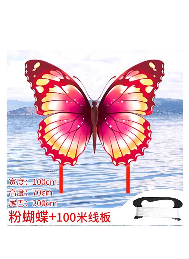 Generic Butterfly huge kite for kids easy to launch fly and soar beach park field kite professional with flying tools children gift present toy outdoor games for adults family super wings long tail huge flyer  - Image 1