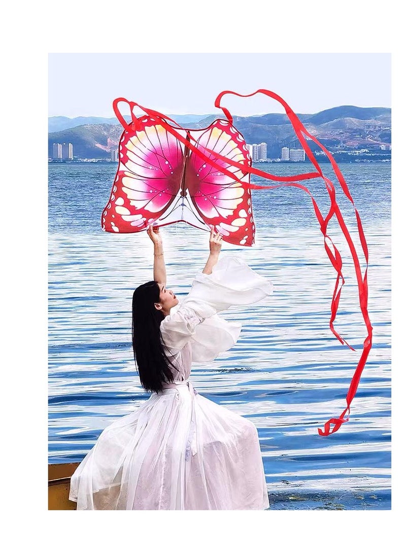 Generic Butterfly huge kite for kids easy to launch fly and soar beach park field kite professional with flying tools children gift present toy outdoor games for adults family super wings long tail huge flyer  - Image 2