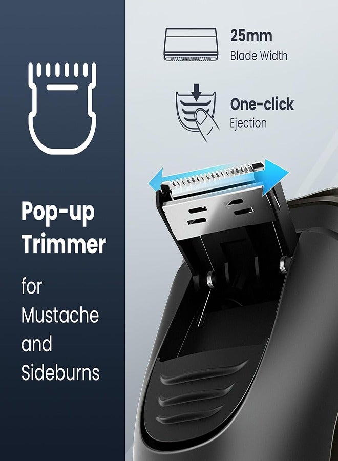 MR.ENZO Electric Razor for Men, Mens Electric Shavers, Rechargeable Electric Razor Shaving Machines, with Pop-up Trimmer, 3D Floating Head - Image 3