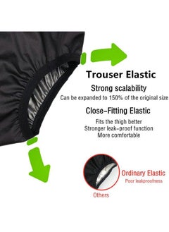 AQX Adult Cloth Diaper Cover For Incontinence Active Waterproof Leakproof Latex Pants Noiseless Reusable Washable Pull Up Plastic Pants (No Cotton Inside L)  - Image 5