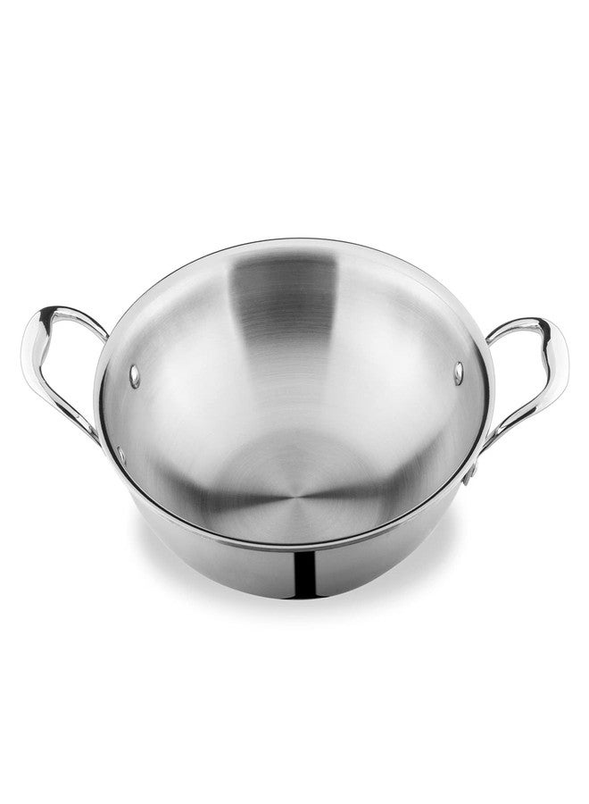 ATTIL - Triply Stainless Steel Kadai for Kitchen with Induction Base Kadhai and Heavy Duty Kadhai (Kadai, 26cm - 3 LTR.) - Image 3