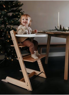 I LOVE KIDS STOKKE Baby High Chair,Adjustable Growth Chair,Wooden Dining Chair,Study Chair,Suitable For Ages 6 Months-18 (wood color)  - Image 5