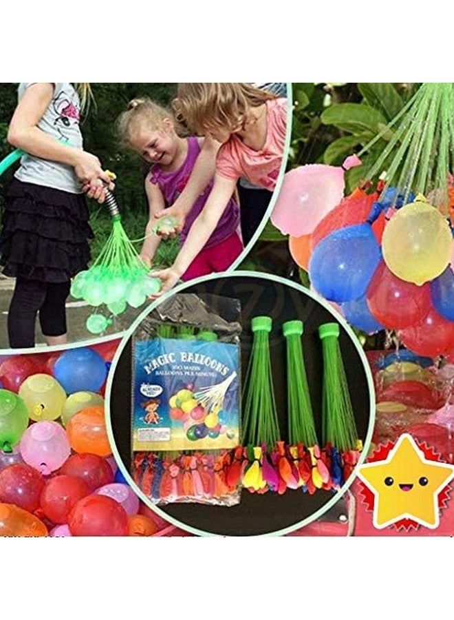 Jiada Automatic Fill And Tie Magic Water Balloons For Holi - Multicolour (Pack Of 3 (111 Balloons) - Image 2