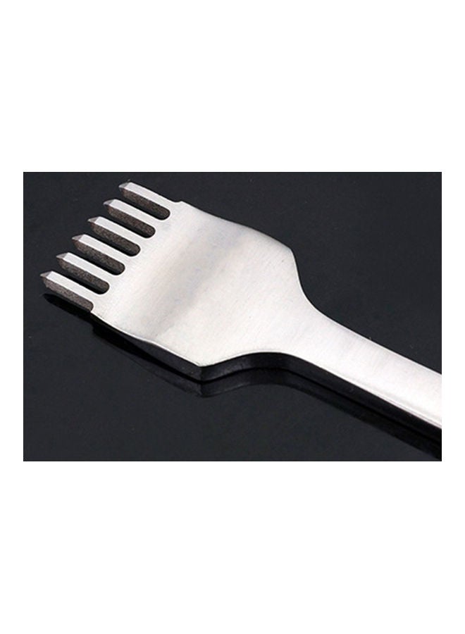 NIBEMINENT 4-Piece Stitching Chisel Punch Tool Set Silver - Image 2