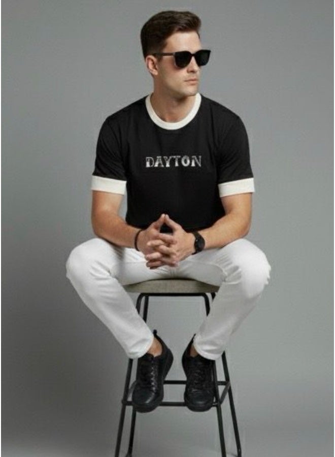 Dayton Men Ringer T-Shirt,  High-Quality Cotton - Image 3