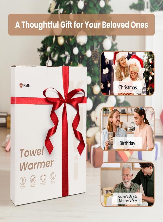 Kdti Towel Warmer Bucket, 36L Hot Towel Warmer for Bathroom, Fits Up to Three 40"X70" Oversized Towels, Bathrobes, Blankets, Auto Shut Off, Adjustable Timer for 30/60/120/180mins - Image 2