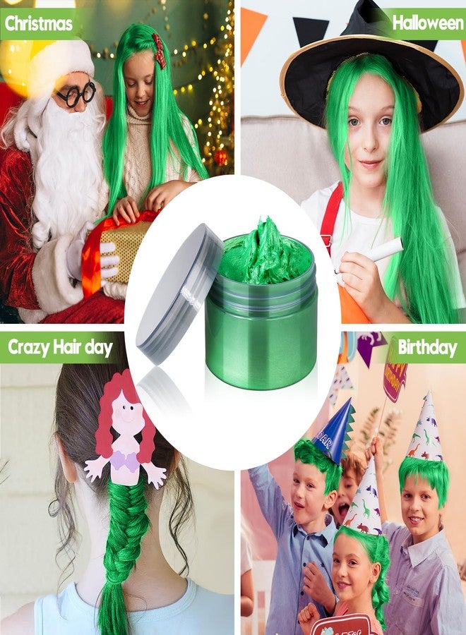 Cherocito Green Temporary Hair Color Wax for Teenagers,Crazy Hair Day Accessories, Gifts forTeens,Instant Hair Dye Color Wax for Party, Cosplay, Halloween, Christmas,Washable,Non Toxic - Image 4