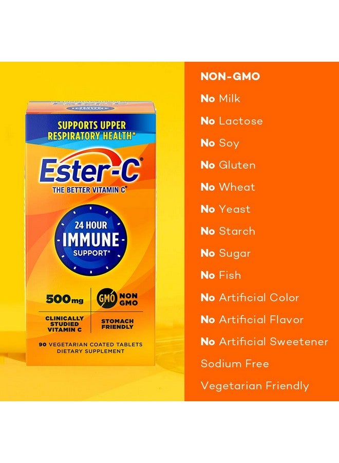 Ester - C Ester-C 500 mg 24 Hour Vitamin C Tablets for Immune Support, Vitamin C Supplement, 90 Count - Image 3