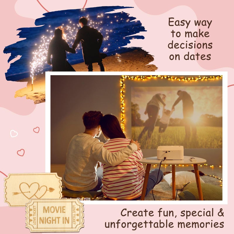 JULEASEL Love Tickets for Him â€” 20 Date Ideas for Fresh Experience | Unique Valentines Day Gift for Couples, Valentines Coupons for Him Her Husband, Thoughtful Vday Gift for Him - Image 5